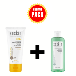 Soskin Ecran Solaire Riche Spf50+50ml+Gel Doux Nett 100ml Pack