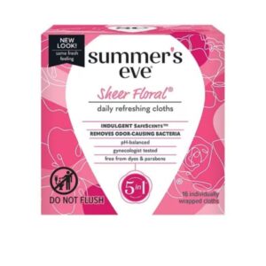 Summer's Eve Sheer Floral Cleansing Cloths 16 Un