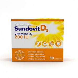 Sundovit Vitamin D3 200IU 30comprimes — vue principale