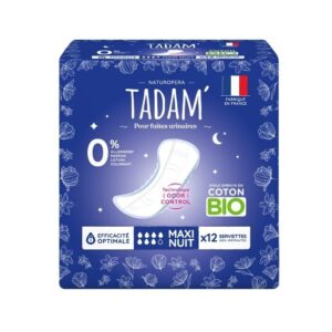 Tadam Serviettes Fuites Urinaires Nuit 12unite