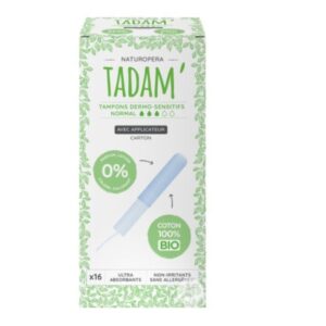 Tadam Tampons Coton Bio Avec Appli Normal 14pcs