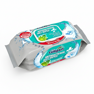 Ultra Compact Lingettes Antibacterial 100 Pcs