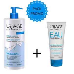 Uriage Eau Thermale Duo Pack "Creme Lavante 500ml+Lait Veloute 200ml"