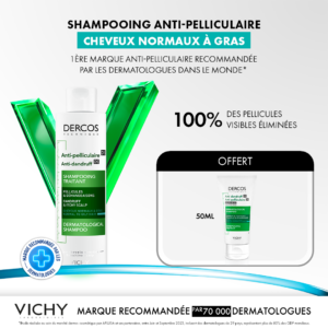 Dercos Shamp Anti-Pellicullaire Chvx Gras 200ml+Shamp Ech Pack