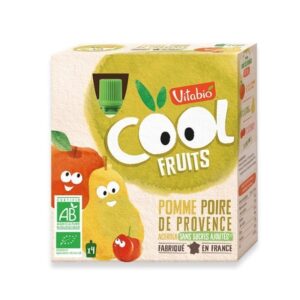 VITABIO COOL FRUITS POMME NATURE 4*90G