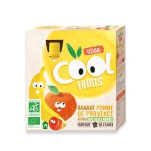 VITABIO COOL FRUITS POMME BANANE 4*90G