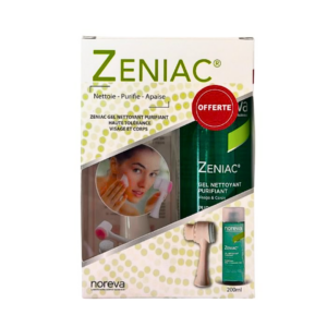 Zeniac duo pack "gel nett purifiant 200ml+brosse visage" — vue principale