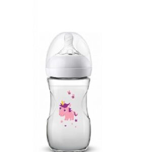 Avent Bib Naturel +1m 260ml Scf070/25 Unicorn