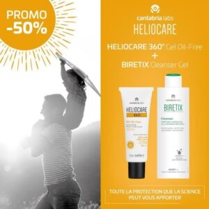Heliocare 360° Gel Oil-free Spf50+Biretix Cleanser 200ml Pack