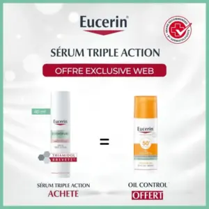 Eucerin Dermopure Triple Effect Serum 40ml+Sun Creme SPF50+ 50ml Pack
