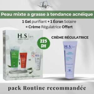 H&S Line Gel Purifiant 200ml+Ecr Solaire 50ml+Cr Regulatrice 50ml Pack