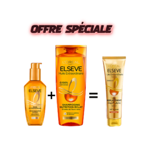 Elseve Routine Ex Oil " Huile 100ml+Shamp 200ml+OR 125ml"