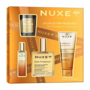Nuxe Coffret Huile Prodigieuse 100ml+huile Douche+parfum+boujie