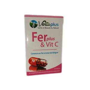 Vertu Plus Fer Plus & Vit C 30gelules